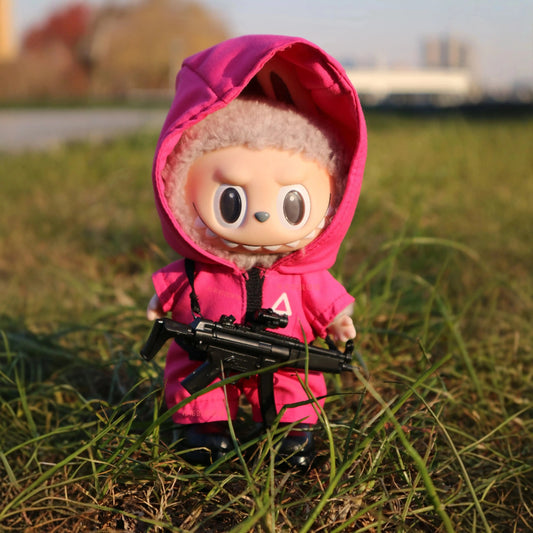 OUTFIT ONLY Labubu’s Squid Game-Inspired Pink Guard Costume Furever Adorable