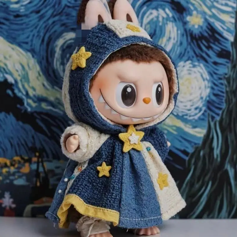 Outfit Only Labubu's Blue Starry Sky Dress Furever Adorable
