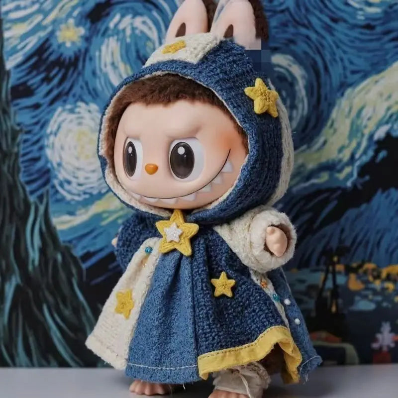 Outfit Only Labubu's Blue Starry Sky Dress Furever Adorable
