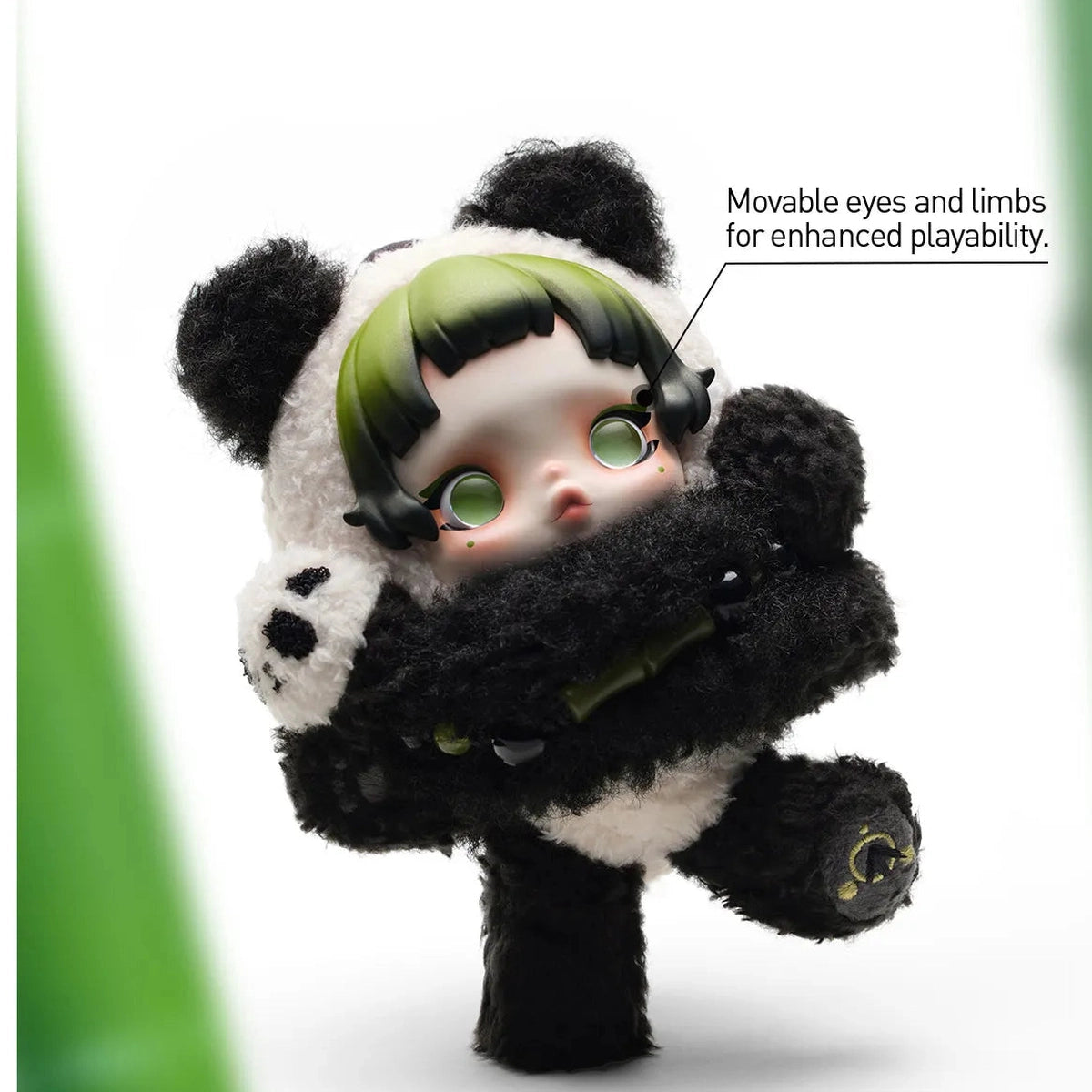 🐼✨ POP MART SKULLPANDA Lazy Panda Plush Doll Pendant ✨🐼 Furever Adorable