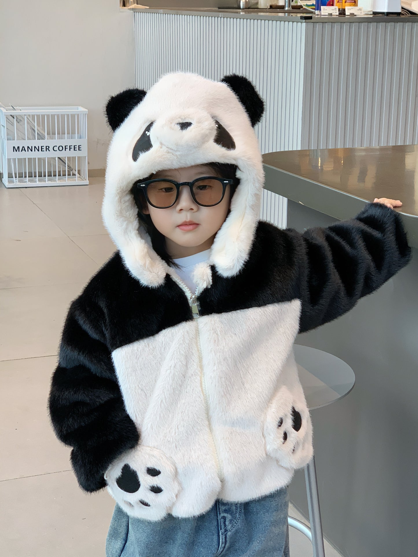 Pawfect Panda Snuggles Coat - Fluffy Furriend Edition Furever Adorable