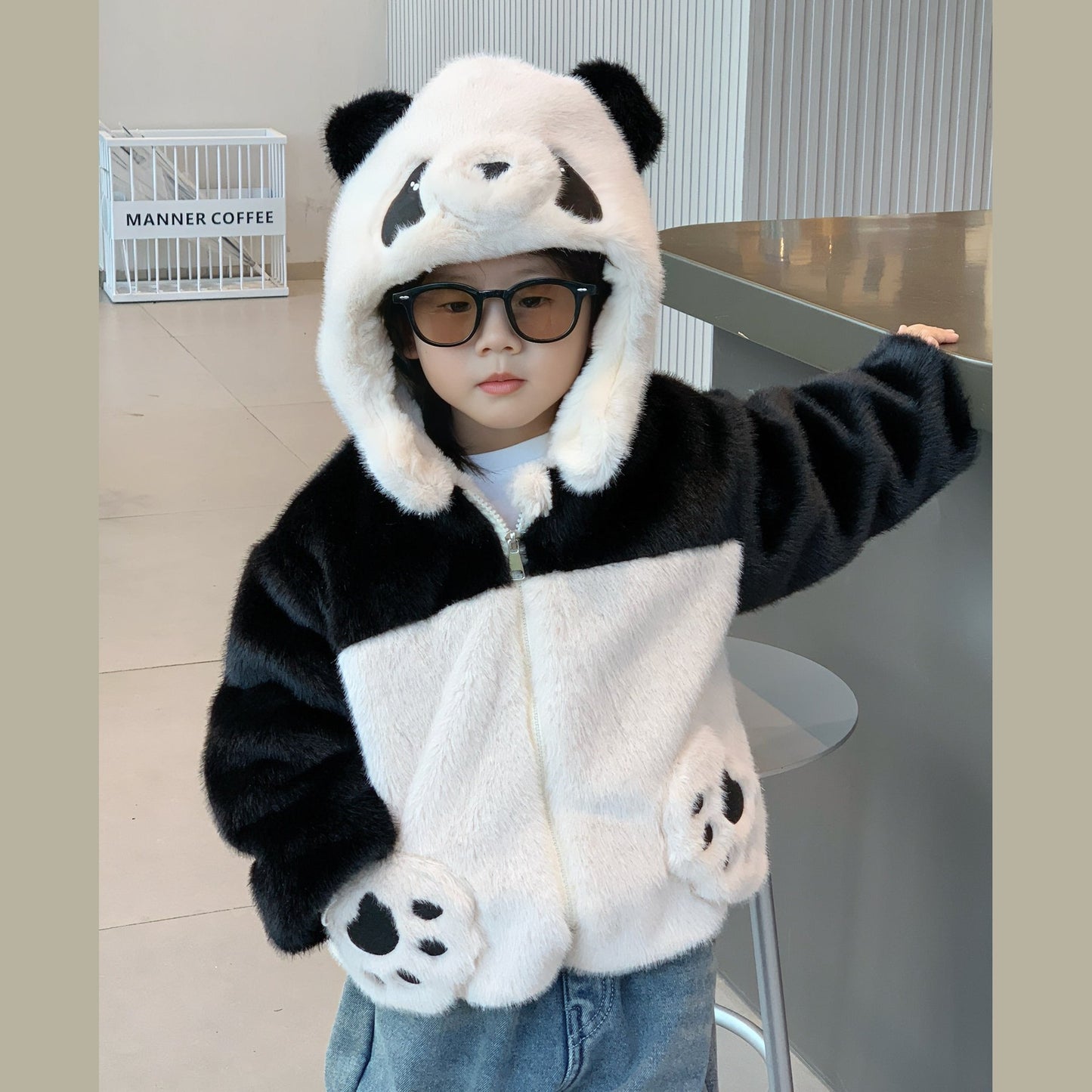 Pawfect Panda Snuggles Coat - Fluffy Furriend Edition Furever Adorable