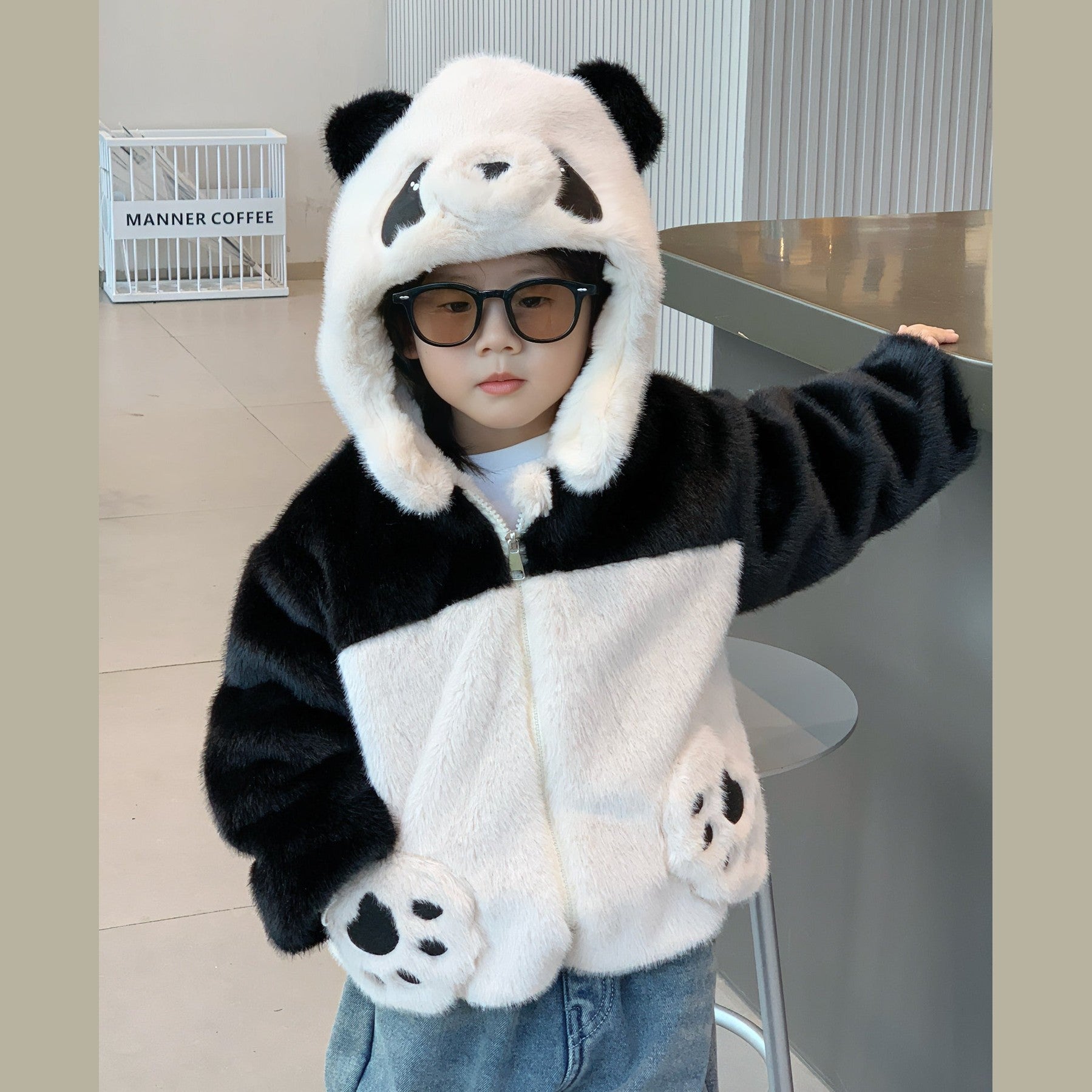 Pawfect Panda Snuggles Coat - Fluffy Furriend Edition Furever Adorable