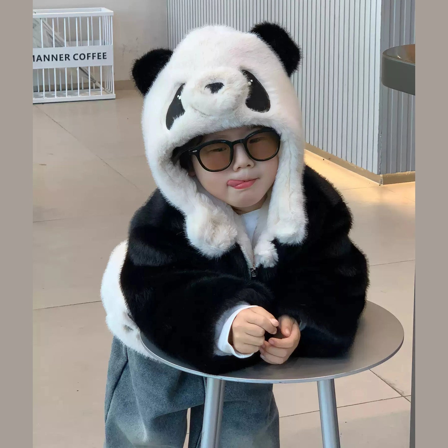 Pawfect Panda Snuggles Coat - Fluffy Furriend Edition Furever Adorable