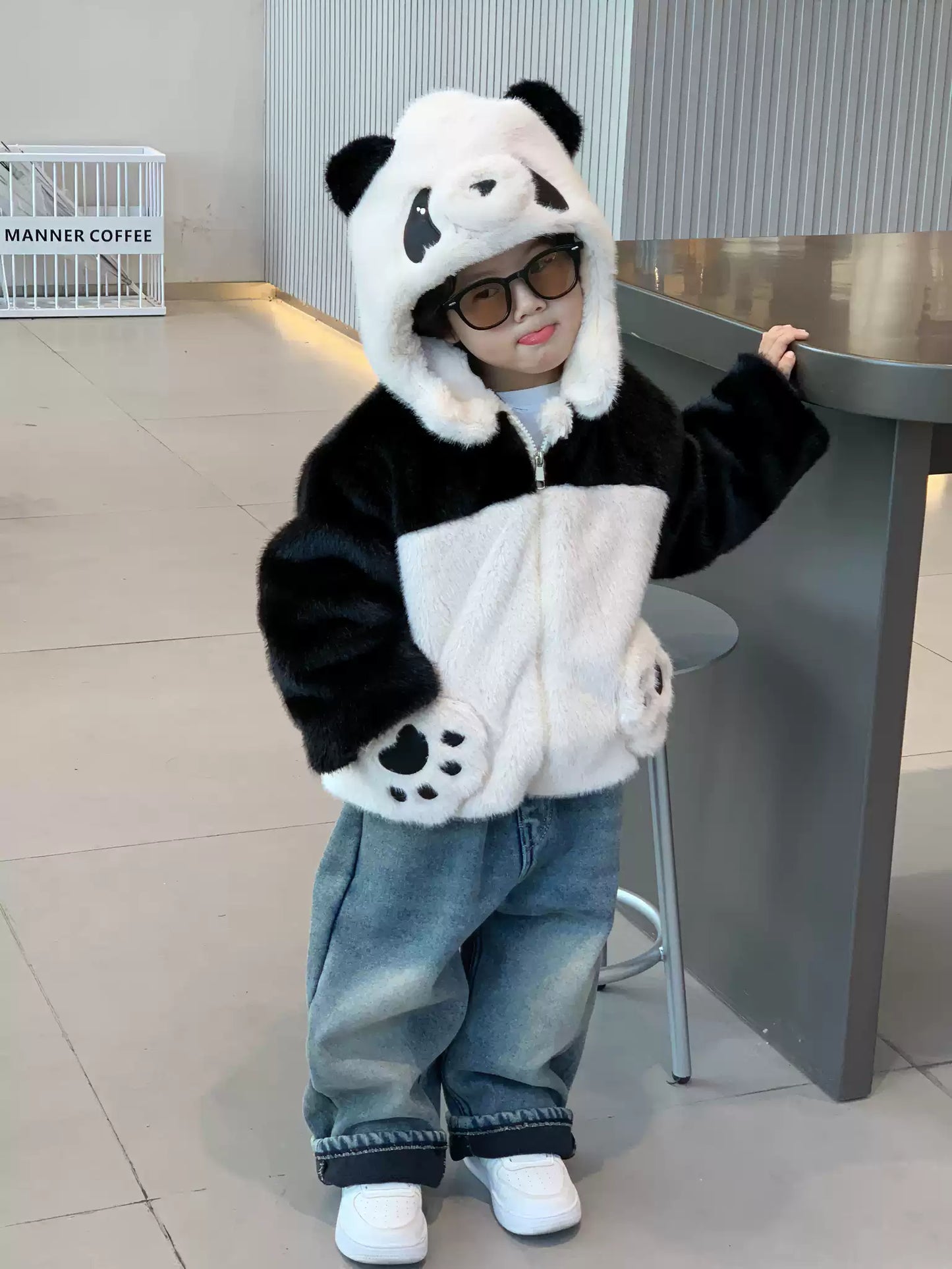 Pawfect Panda Snuggles Coat - Fluffy Furriend Edition Furever Adorable