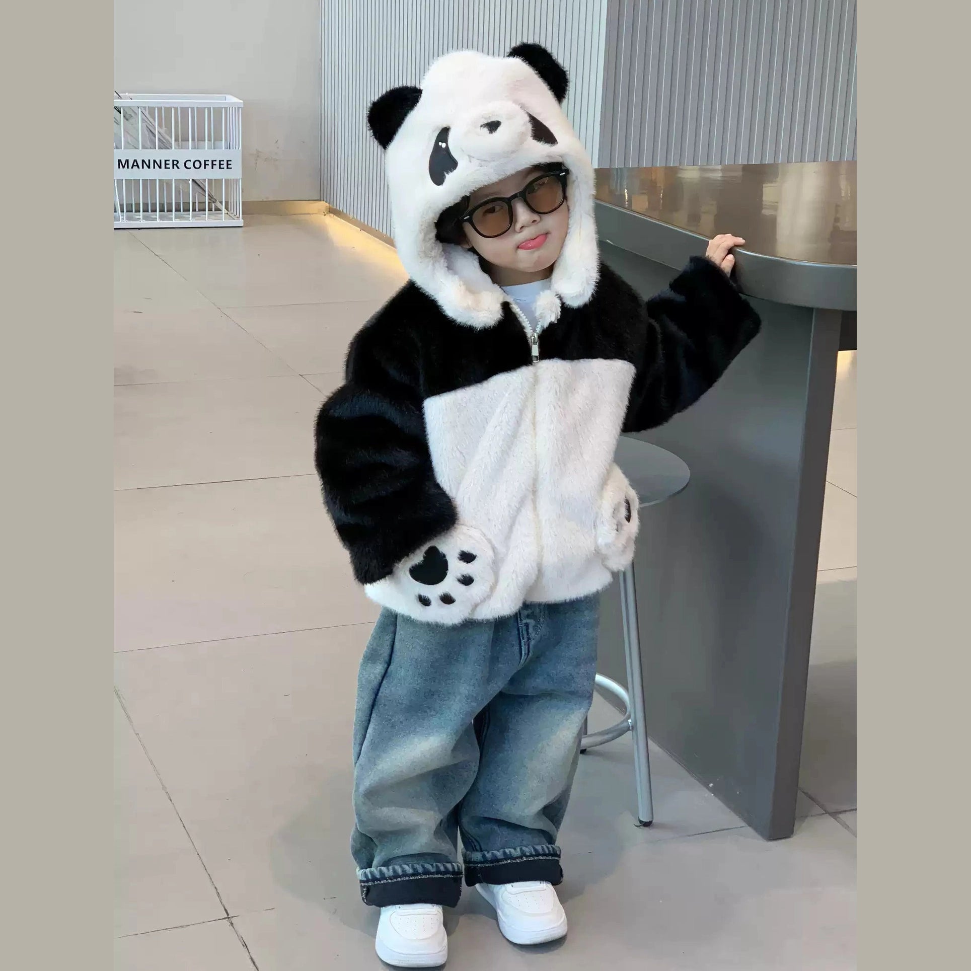 Pawfect Panda Snuggles Coat - Fluffy Furriend Edition Furever Adorable