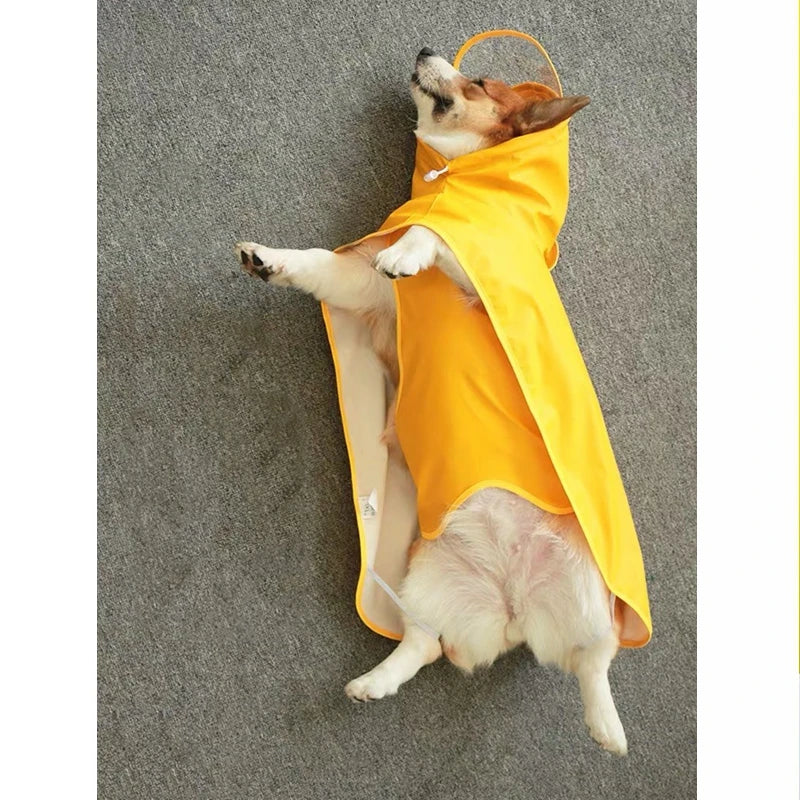 Pet Dog Raincoat For Small Medium Large Dogs Waterproof Jacket Rain Coat Clothes Corgi Husky Schnauzer Pug Labrador CTC01-Furever Adorable