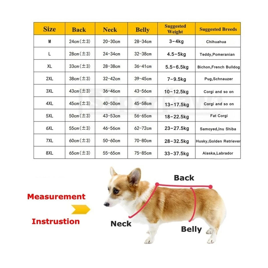 Pet Dog Raincoat For Small Medium Large Dogs Waterproof Jacket Rain Coat Clothes Corgi Husky Schnauzer Pug Labrador CTC01-Furever Adorable