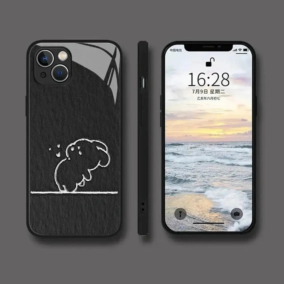 Rabbit Patterned Phone Case for Couples-Furever Adorable