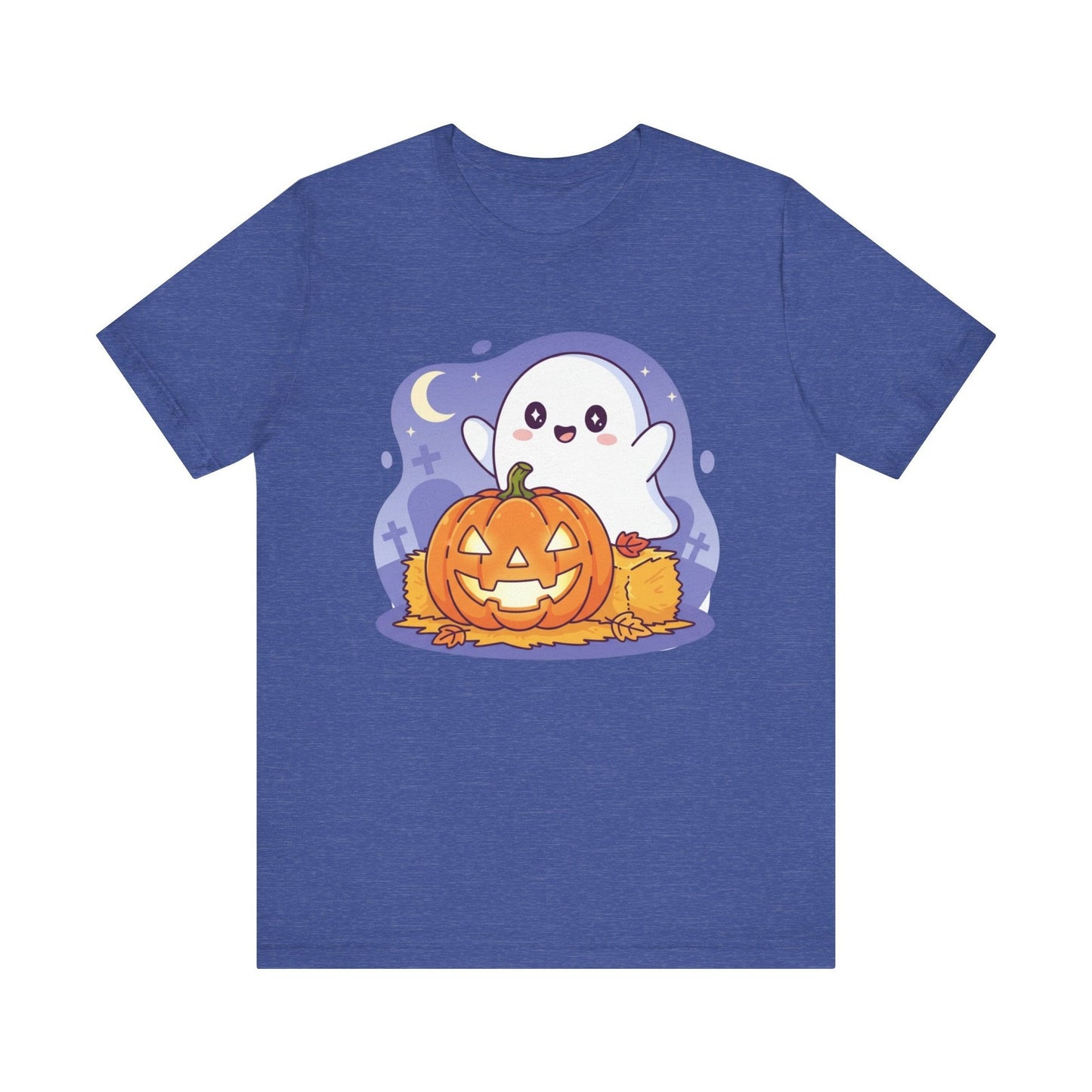 Cute Ghost Halloween Tee, Unisex Halloween Shirt, Spooky Season Top, Pumpkin Graphic Tee, Playful Fall Apparel Furever Adorable