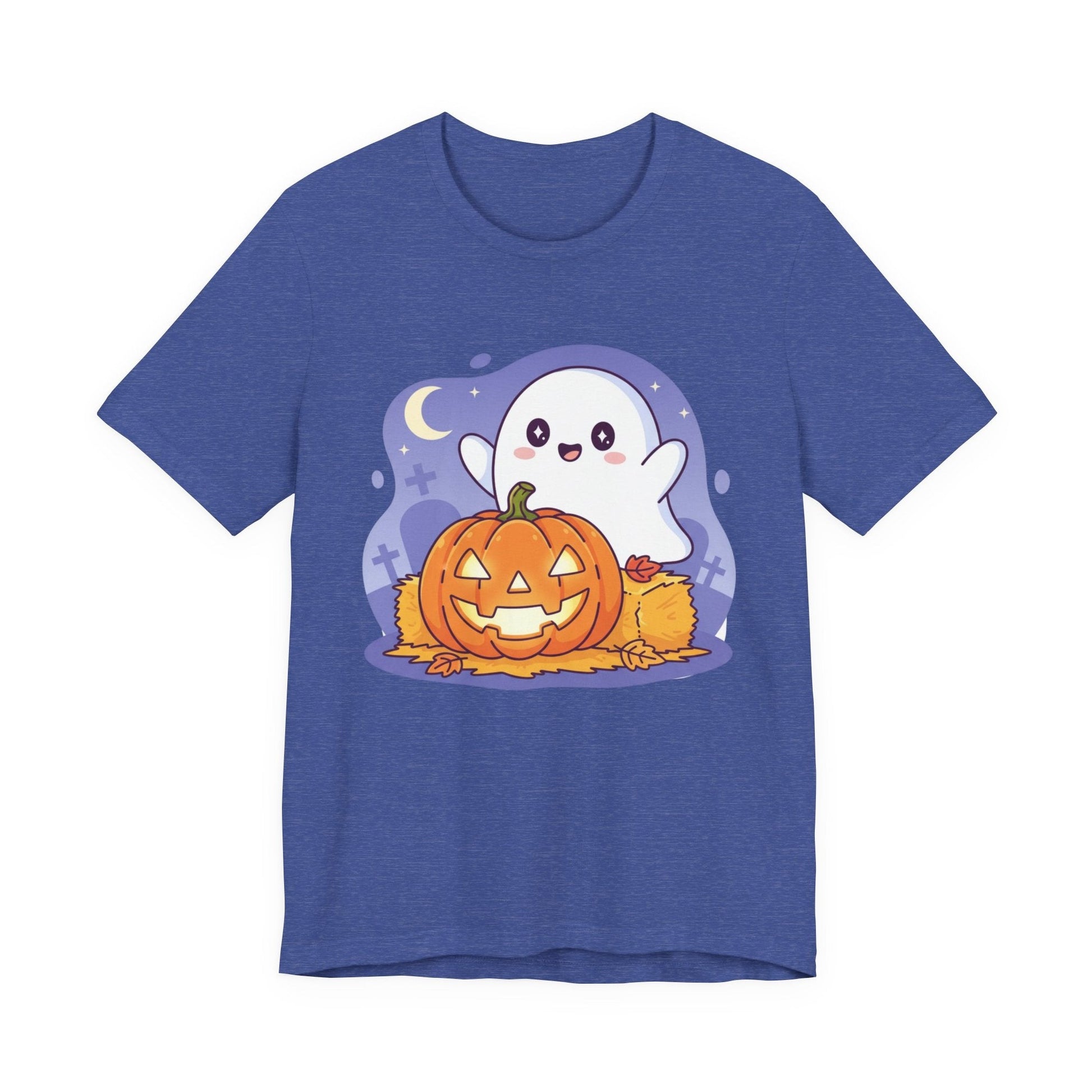 Cute Ghost Halloween Tee, Unisex Halloween Shirt, Spooky Season Top, Pumpkin Graphic Tee, Playful Fall Apparel Furever Adorable