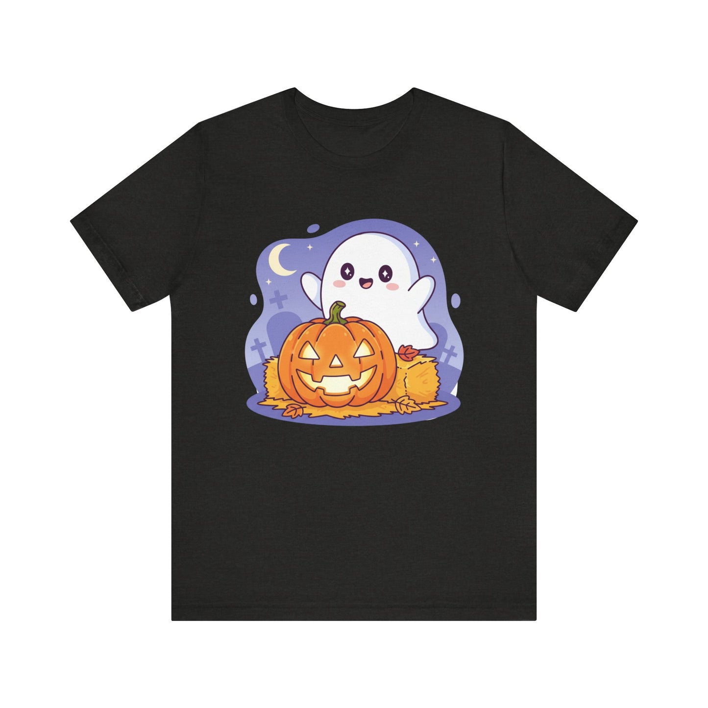 Cute Ghost Halloween Tee, Unisex Halloween Shirt, Spooky Season Top, Pumpkin Graphic Tee, Playful Fall Apparel Furever Adorable
