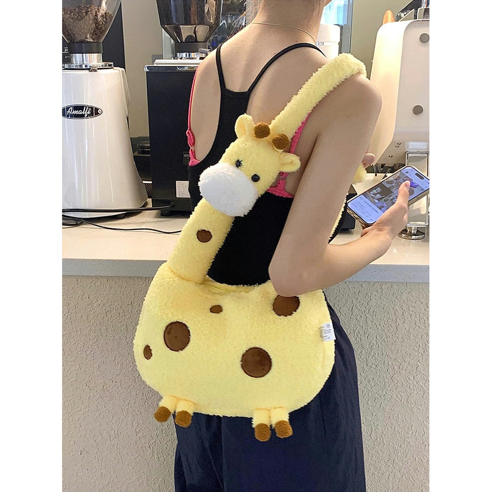 Whispered Wishes Giraffe Buddy Bag - Snuggly Crossbody Cutie Furever Adorable