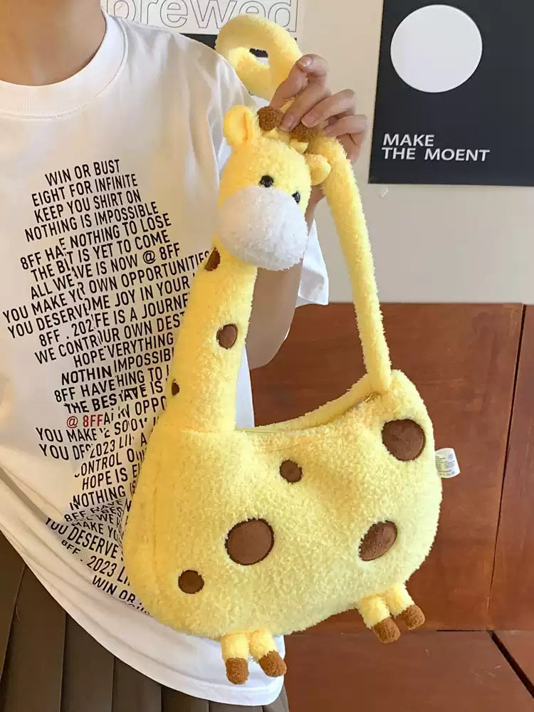 Whispered Wishes Giraffe Buddy Bag - Snuggly Crossbody Cutie Furever Adorable