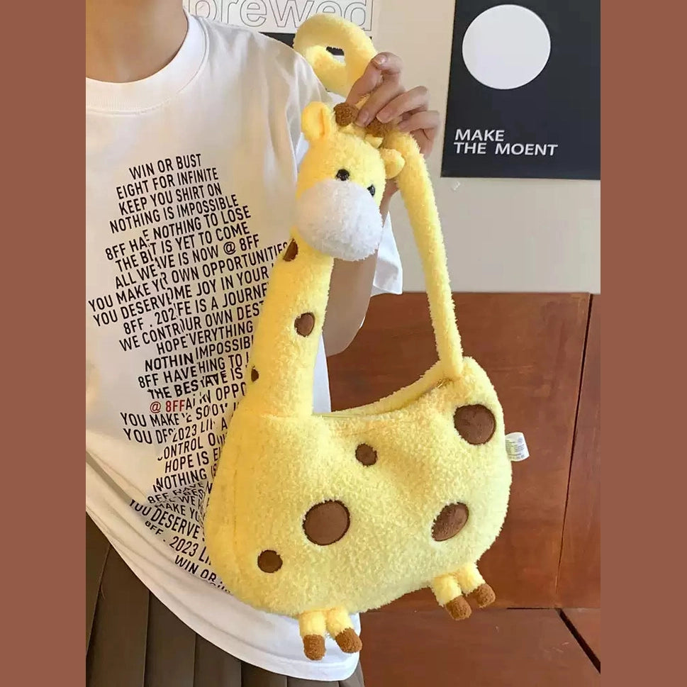 Whispered Wishes Giraffe Buddy Bag - Snuggly Crossbody Cutie Furever Adorable