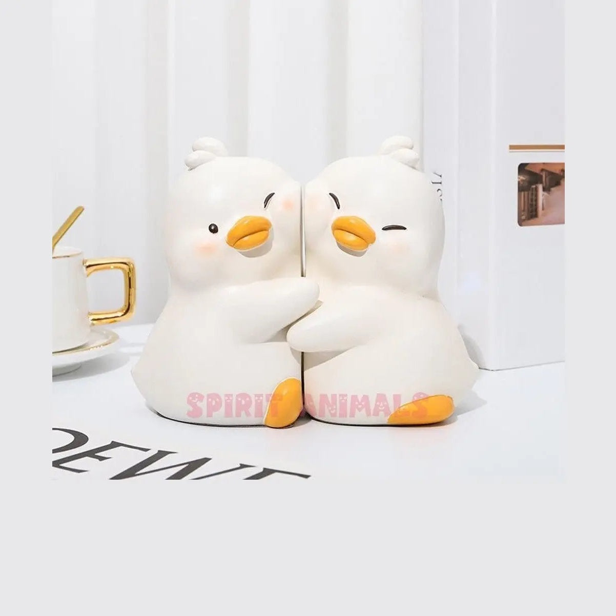 Yellow Ducks Decorative Bookends-Furever Adorable