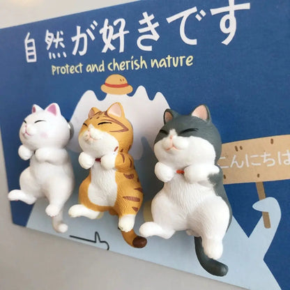 3D Cats Shaped Magnet Stickers-Furever Adorable