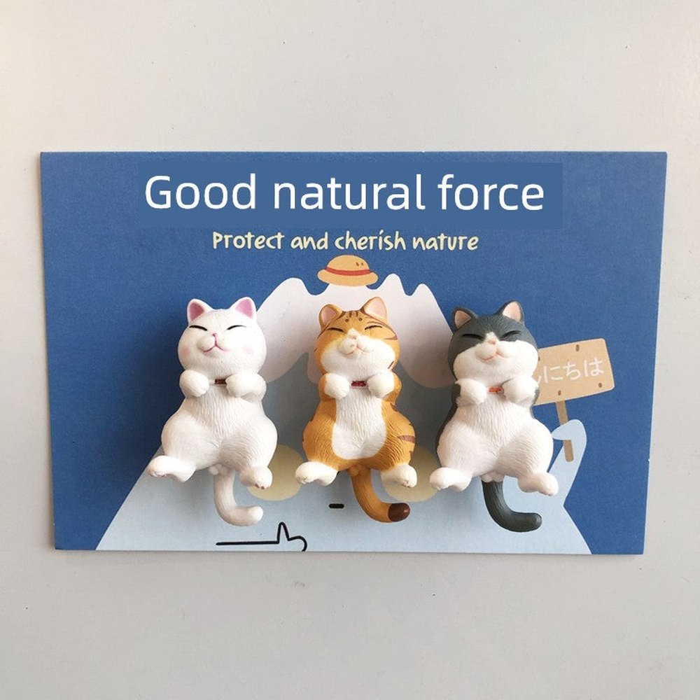 3D Cats Shaped Magnet Stickers-Furever Adorable