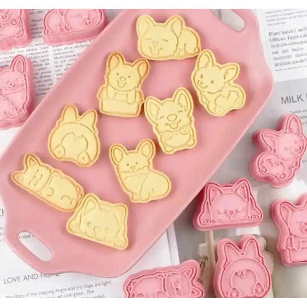 3D Corgi Cartoon Plastic Mould Set-Furever Adorable