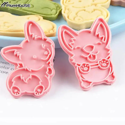 3D Corgi Cartoon Plastic Mould Set-Furever Adorable