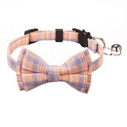 Adjustable Bow Tie with Sash Small Bell for Cats-Furever Adorable