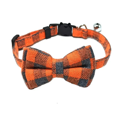 Adjustable Bow Tie with Sash Small Bell for Cats-Furever Adorable