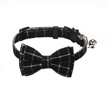 Adjustable Bow Tie with Sash Small Bell for Cats-Furever Adorable