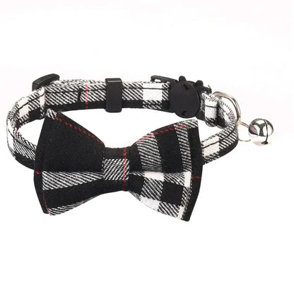 Adjustable Bow Tie with Sash Small Bell for Cats-Furever Adorable