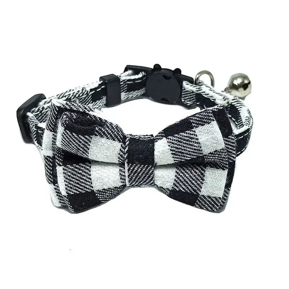 Adjustable Bow Tie with Sash Small Bell for Cats-Furever Adorable