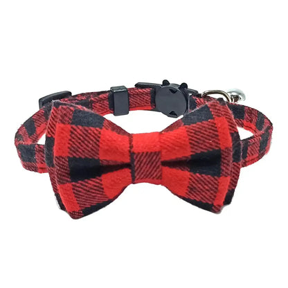 Adjustable Bow Tie with Sash Small Bell for Cats-Furever Adorable