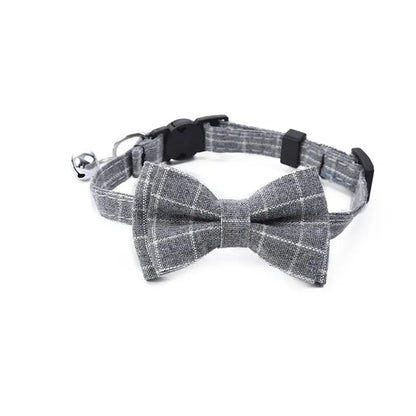 Adjustable Bow Tie with Sash Small Bell for Cats-Furever Adorable