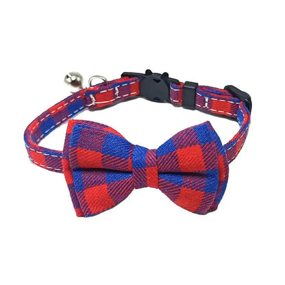 Adjustable Bow Tie with Sash Small Bell for Cats-Furever Adorable