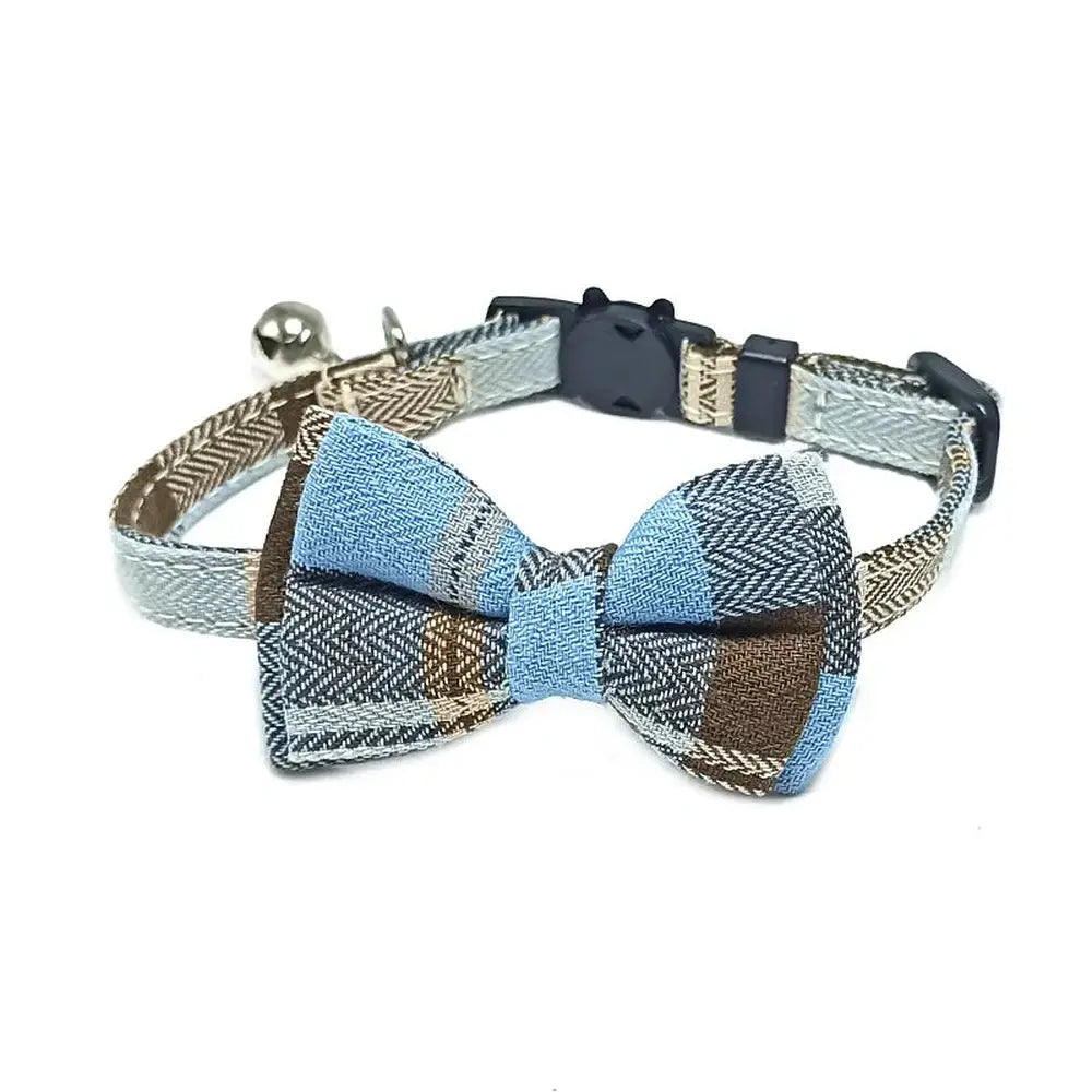 Adjustable Bow Tie with Sash Small Bell for Cats-Furever Adorable