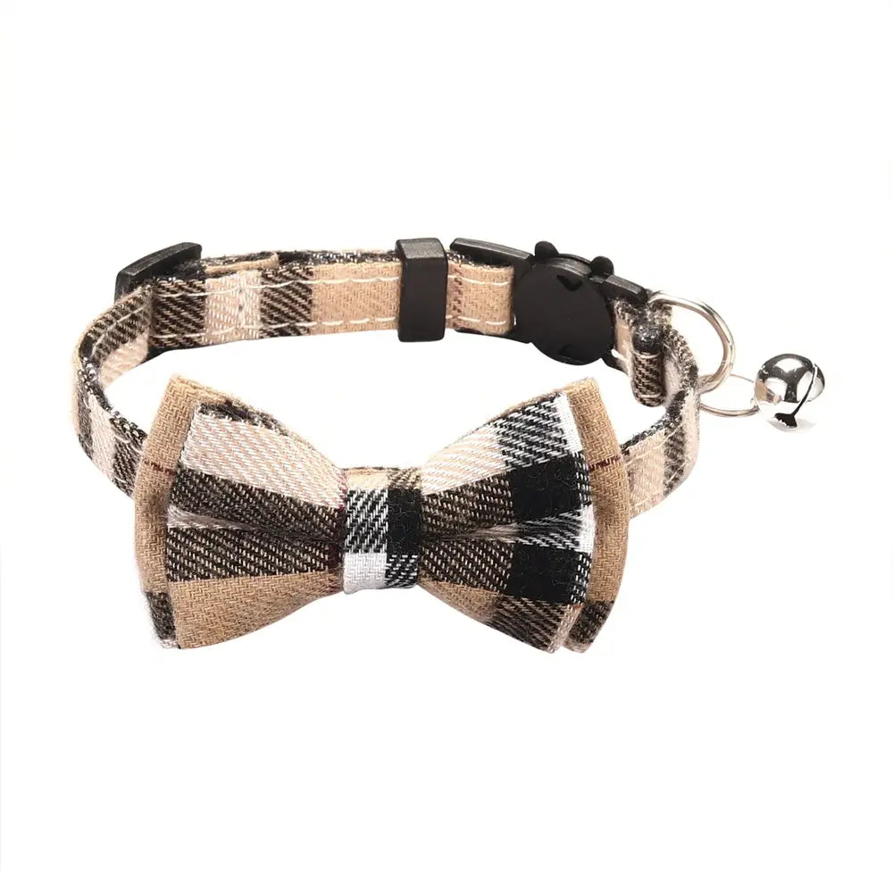 Adjustable Bow Tie with Sash Small Bell for Cats-Furever Adorable