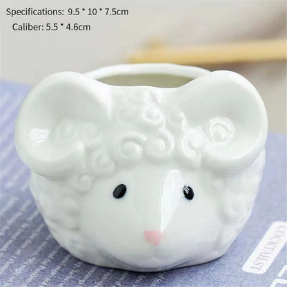 Adorable Animal Ceramic Plant Pots-Furever Adorable