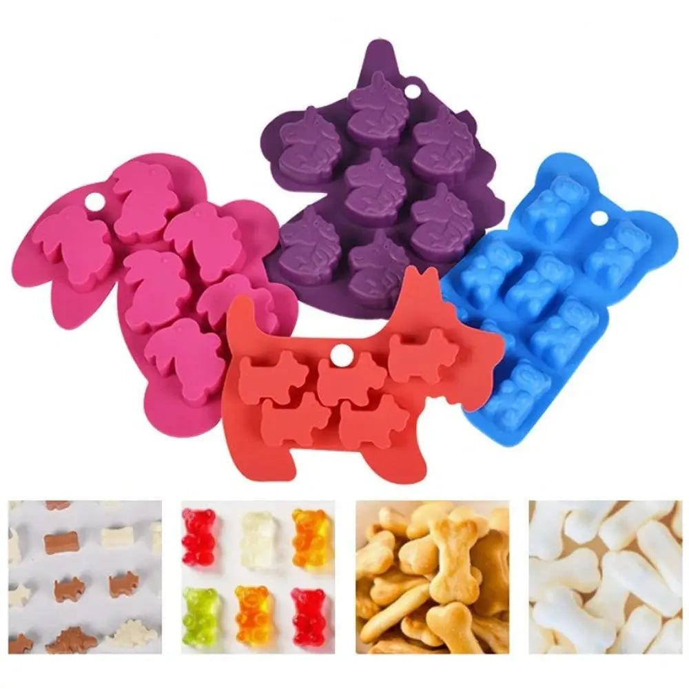 Animal Shape Silicone Baking Molding Set-Furever Adorable