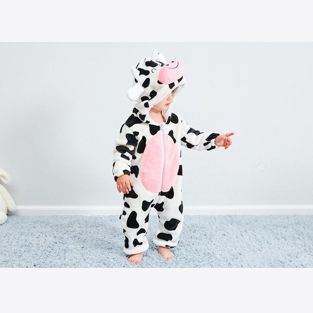 Baby Onesie - Cow Jumpsuit-Furever Adorable