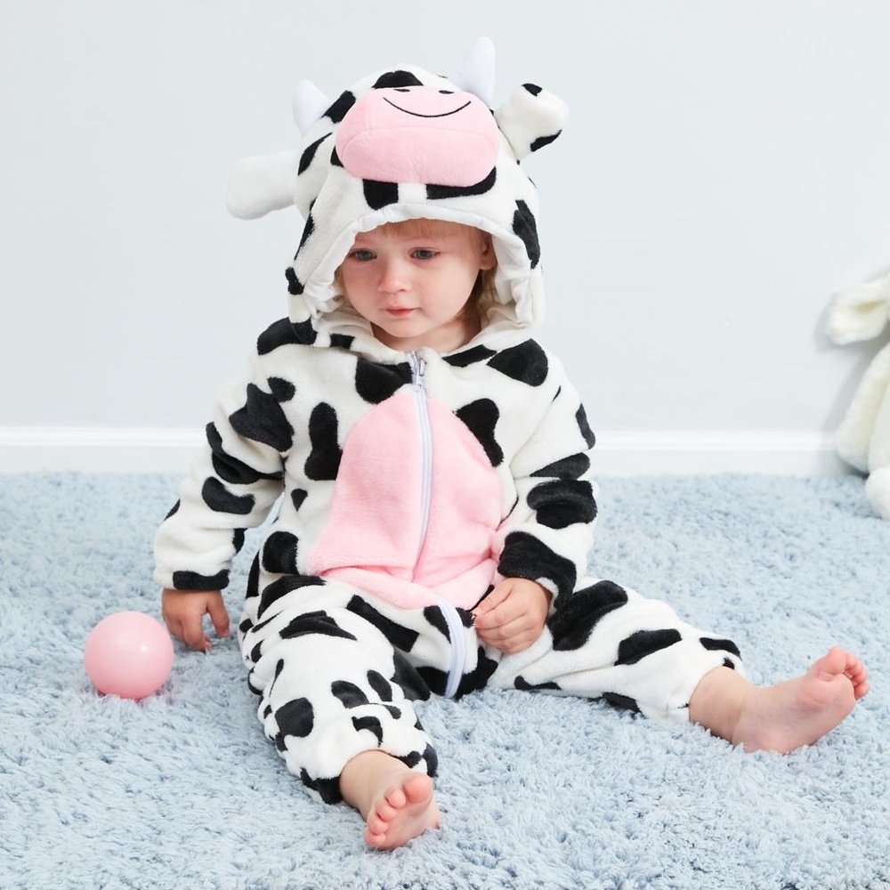 Baby Onesie - Cow Jumpsuit-Furever Adorable