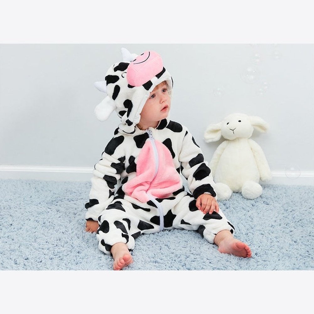 Baby Onesie - Cow Jumpsuit-Furever Adorable