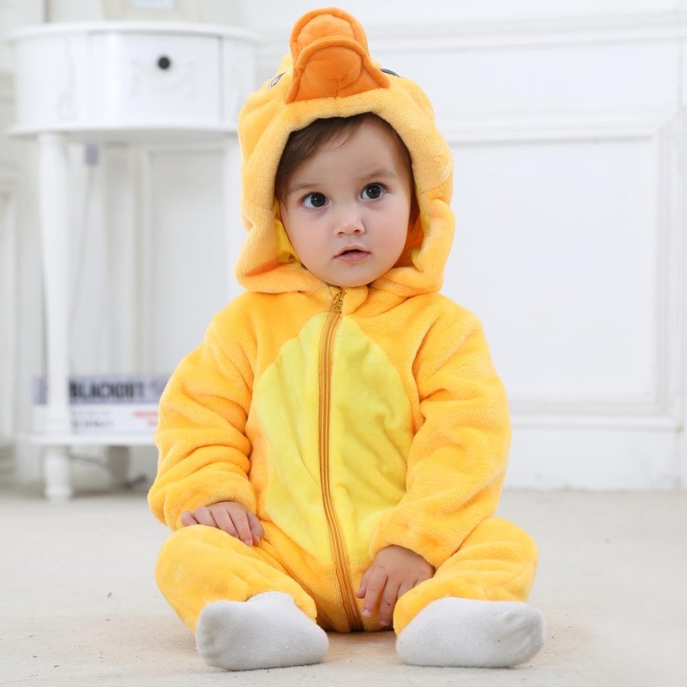 Baby Onesie - Ducky Jumpsuit-Furever Adorable