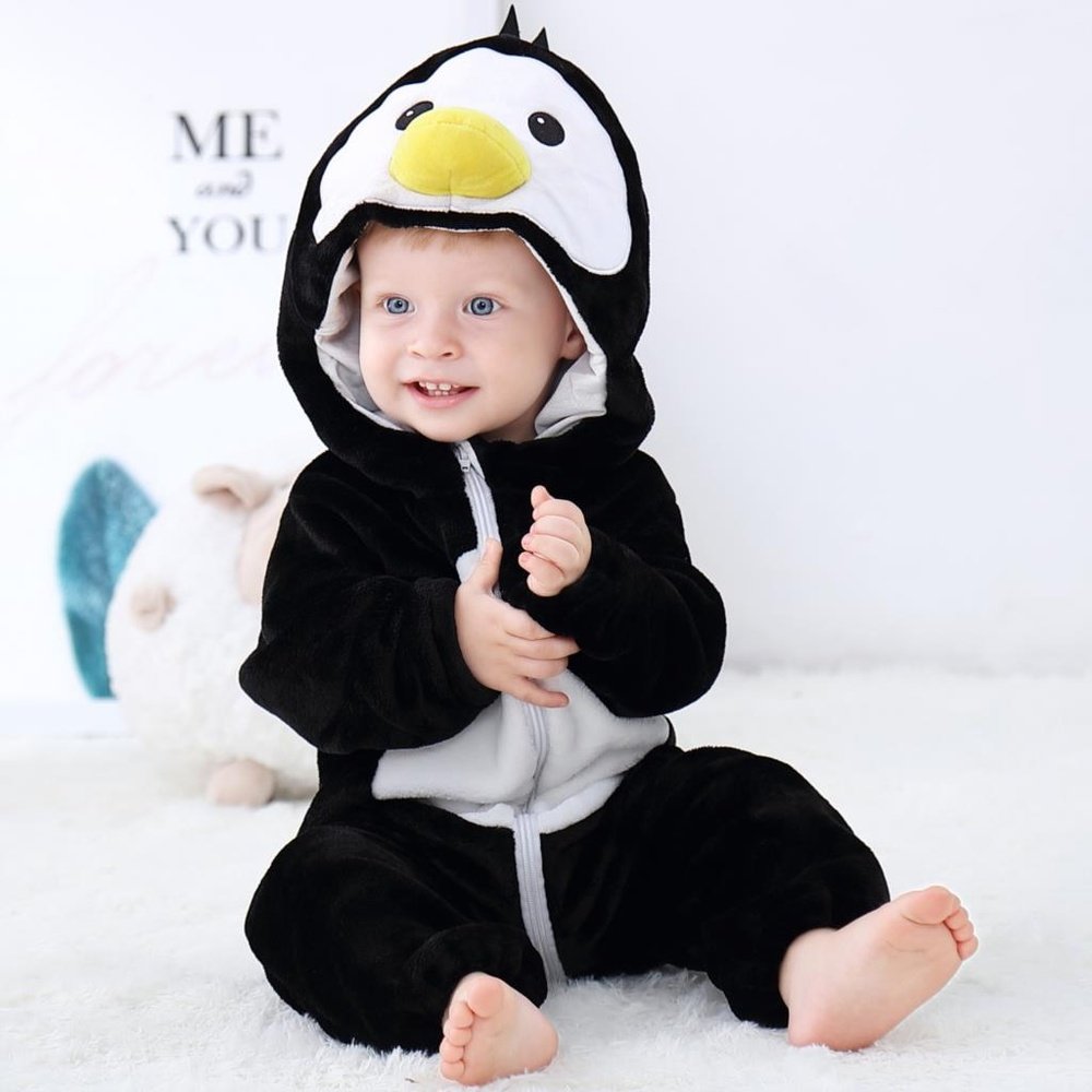 Baby Onesie - Penguin Jumpsuit-Furever Adorable