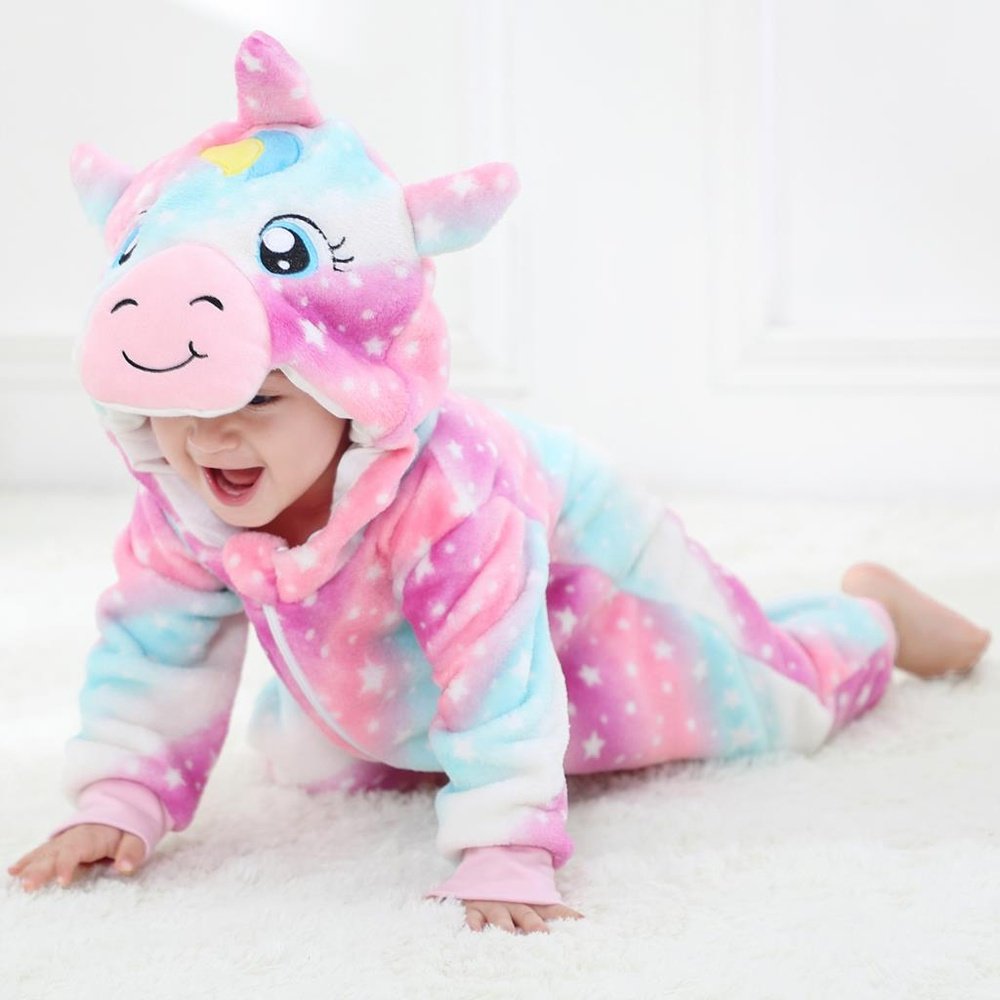 Baby Onesie - Pink Uncorn-Furever Adorable