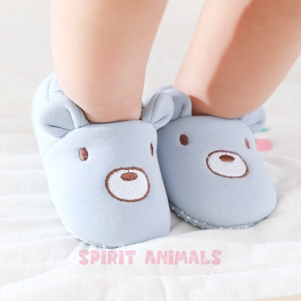 Cartoon Animal Pattern Newborn Baby SocksShoes-Furever Adorable