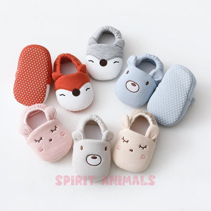 Cartoon Animal Pattern Newborn Baby SocksShoes-Furever Adorable