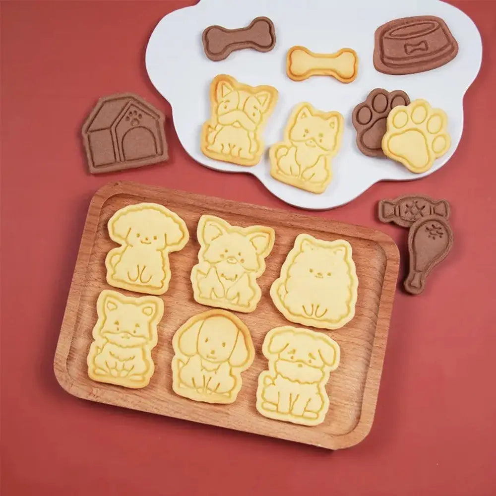 Cartoon Dog Cookie Cutters Set-Furever Adorable