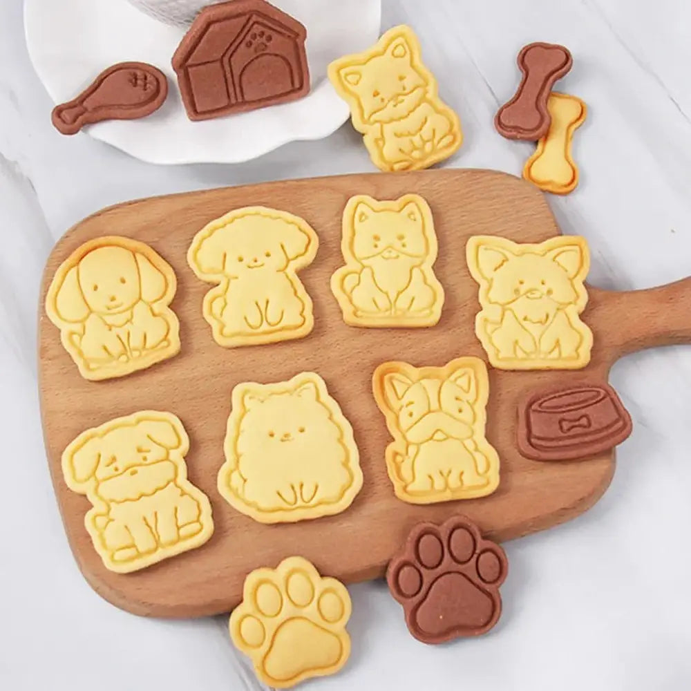 Cartoon Dog Cookie Cutters Set-Furever Adorable