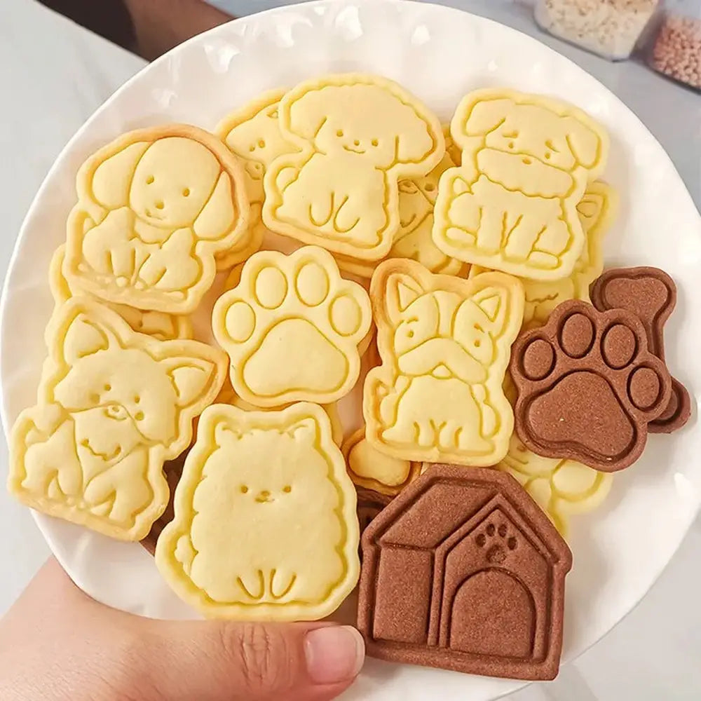 Cartoon Dog Cookie Cutters Set-Furever Adorable