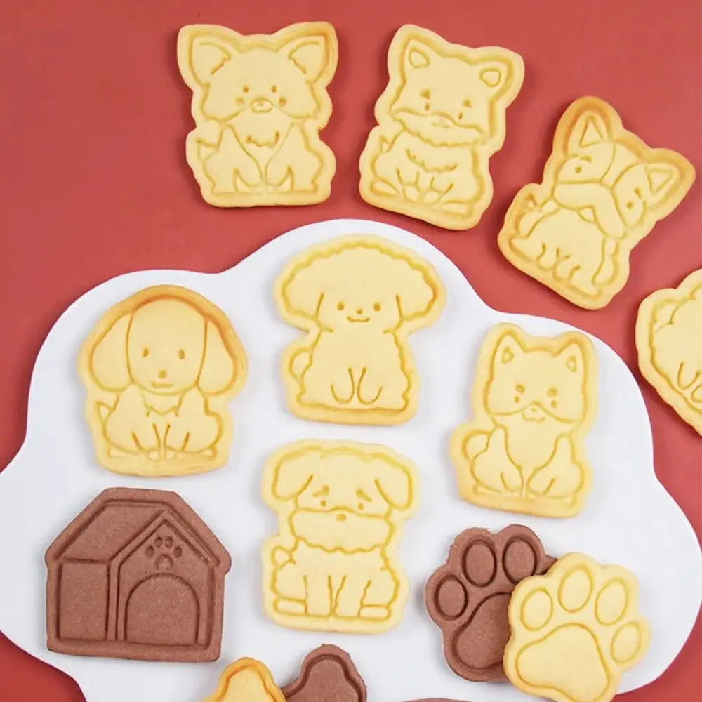 Cartoon Dog Cookie Cutters Set-Furever Adorable