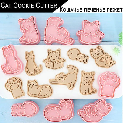 Cat Cookie Cutter Baking Set-Furever Adorable