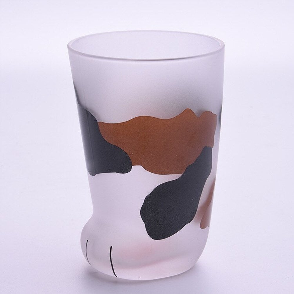 Cat Paw Glass Cup - 300ml-Furever Adorable